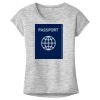 OCSO Multi-Colors Sublimatable Ladies PosiCharge Electric Heather Sporty Tee Thumbnail