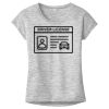 OCSO Multi-Colors Sublimatable Ladies PosiCharge Electric Heather Sporty Tee Thumbnail