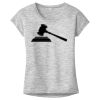 OCSO Multi-Colors Sublimatable Ladies PosiCharge Electric Heather Sporty Tee Thumbnail