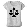 OCSO Multi-Colors Sublimatable Ladies PosiCharge Electric Heather Sporty Tee Thumbnail