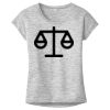 OCSO Multi-Colors Sublimatable Ladies PosiCharge Electric Heather Sporty Tee Thumbnail