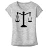 OCSO Multi-Colors Sublimatable Ladies PosiCharge Electric Heather Sporty Tee Thumbnail