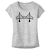 OCSO Multi-Colors Sublimatable Ladies PosiCharge Electric Heather Sporty Tee Thumbnail