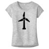 OCSO Multi-Colors Sublimatable Ladies PosiCharge Electric Heather Sporty Tee Thumbnail