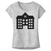 OCSO Multi-Colors Sublimatable Ladies PosiCharge Electric Heather Sporty Tee Thumbnail