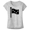 OCSO Multi-Colors Sublimatable Ladies PosiCharge Electric Heather Sporty Tee Thumbnail