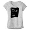 OCSO Multi-Colors Sublimatable Ladies PosiCharge Electric Heather Sporty Tee Thumbnail