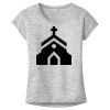OCSO Multi-Colors Sublimatable Ladies PosiCharge Electric Heather Sporty Tee Thumbnail
