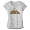 OCSO Multi-Colors Sublimatable Ladies PosiCharge Electric Heather Sporty Tee Thumbnail