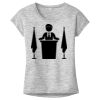 OCSO Multi-Colors Sublimatable Ladies PosiCharge Electric Heather Sporty Tee Thumbnail