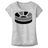 OCSO Multi-Colors Sublimatable Ladies PosiCharge Electric Heather Sporty Tee Thumbnail