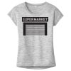 OCSO Multi-Colors Sublimatable Ladies PosiCharge Electric Heather Sporty Tee Thumbnail