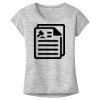 OCSO Multi-Colors Sublimatable Ladies PosiCharge Electric Heather Sporty Tee Thumbnail