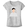 OCSO Multi-Colors Sublimatable Ladies PosiCharge Electric Heather Sporty Tee Thumbnail