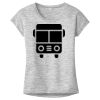 OCSO Multi-Colors Sublimatable Ladies PosiCharge Electric Heather Sporty Tee Thumbnail