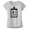 OCSO Multi-Colors Sublimatable Ladies PosiCharge Electric Heather Sporty Tee Thumbnail