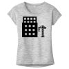 OCSO Multi-Colors Sublimatable Ladies PosiCharge Electric Heather Sporty Tee Thumbnail
