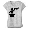 OCSO Multi-Colors Sublimatable Ladies PosiCharge Electric Heather Sporty Tee Thumbnail