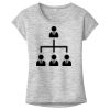 OCSO Multi-Colors Sublimatable Ladies PosiCharge Electric Heather Sporty Tee Thumbnail