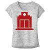 OCSO Multi-Colors Sublimatable Ladies PosiCharge Electric Heather Sporty Tee Thumbnail