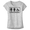 OCSO Multi-Colors Sublimatable Ladies PosiCharge Electric Heather Sporty Tee Thumbnail