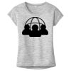 OCSO Multi-Colors Sublimatable Ladies PosiCharge Electric Heather Sporty Tee Thumbnail