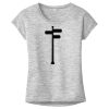OCSO Multi-Colors Sublimatable Ladies PosiCharge Electric Heather Sporty Tee Thumbnail