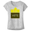 OCSO Multi-Colors Sublimatable Ladies PosiCharge Electric Heather Sporty Tee Thumbnail