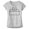 OCSO Multi-Colors Sublimatable Ladies PosiCharge Electric Heather Sporty Tee Thumbnail