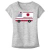 OCSO Multi-Colors Sublimatable Ladies PosiCharge Electric Heather Sporty Tee Thumbnail