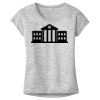 OCSO Multi-Colors Sublimatable Ladies PosiCharge Electric Heather Sporty Tee Thumbnail