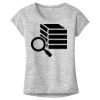 OCSO Multi-Colors Sublimatable Ladies PosiCharge Electric Heather Sporty Tee Thumbnail
