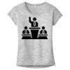 OCSO Multi-Colors Sublimatable Ladies PosiCharge Electric Heather Sporty Tee Thumbnail