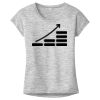 OCSO Multi-Colors Sublimatable Ladies PosiCharge Electric Heather Sporty Tee Thumbnail