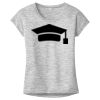 OCSO Multi-Colors Sublimatable Ladies PosiCharge Electric Heather Sporty Tee Thumbnail
