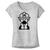 OCSO Multi-Colors Sublimatable Ladies PosiCharge Electric Heather Sporty Tee Thumbnail