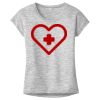 OCSO Multi-Colors Sublimatable Ladies PosiCharge Electric Heather Sporty Tee Thumbnail