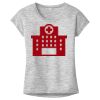 OCSO Multi-Colors Sublimatable Ladies PosiCharge Electric Heather Sporty Tee Thumbnail