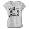 OCSO Multi-Colors Sublimatable Ladies PosiCharge Electric Heather Sporty Tee Thumbnail
