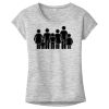 OCSO Multi-Colors Sublimatable Ladies PosiCharge Electric Heather Sporty Tee Thumbnail