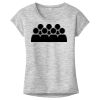 OCSO Multi-Colors Sublimatable Ladies PosiCharge Electric Heather Sporty Tee Thumbnail