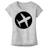 OCSO Multi-Colors Sublimatable Ladies PosiCharge Electric Heather Sporty Tee Thumbnail