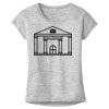 OCSO Multi-Colors Sublimatable Ladies PosiCharge Electric Heather Sporty Tee Thumbnail