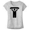 OCSO Multi-Colors Sublimatable Ladies PosiCharge Electric Heather Sporty Tee Thumbnail