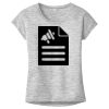 OCSO Multi-Colors Sublimatable Ladies PosiCharge Electric Heather Sporty Tee Thumbnail