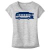 OCSO Multi-Colors Sublimatable Ladies PosiCharge Electric Heather Sporty Tee Thumbnail