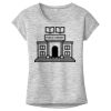 OCSO Multi-Colors Sublimatable Ladies PosiCharge Electric Heather Sporty Tee Thumbnail
