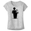 OCSO Multi-Colors Sublimatable Ladies PosiCharge Electric Heather Sporty Tee Thumbnail