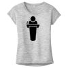 OCSO Multi-Colors Sublimatable Ladies PosiCharge Electric Heather Sporty Tee Thumbnail