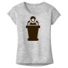 OCSO Multi-Colors Sublimatable Ladies PosiCharge Electric Heather Sporty Tee Thumbnail